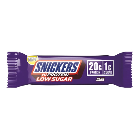 Snickers Dark Low Sugar High Protein Bar 57g.Galioja iki 2026-04-24