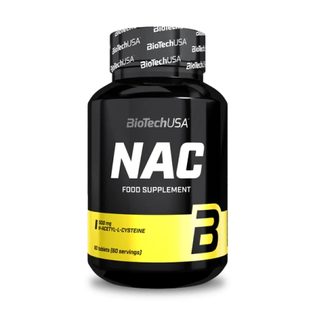 Biotech NAC 60 tabl. (N-acetil-L-cisteinas)