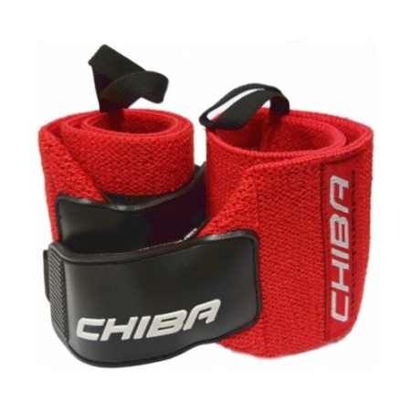 Chiba 44476 Strongman Wristwraps Red (Riešų įtvarai)