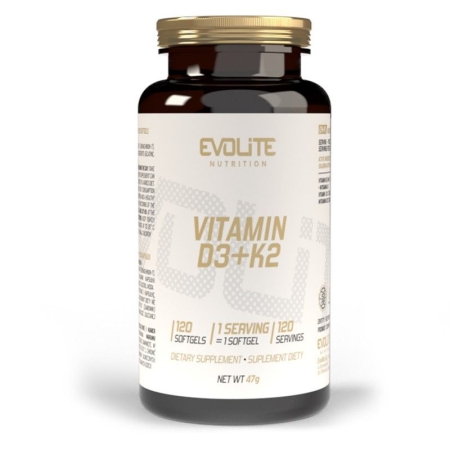 EvoLite Vitamin D3+K2 120 kaps. (Vitaminas d3 ir k2)