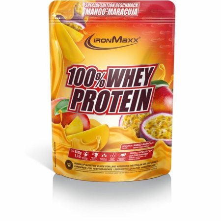 IronMaxx 100% Whey Protein 500 g. Mango-Maracuja Geriausias iki 2026-03-31