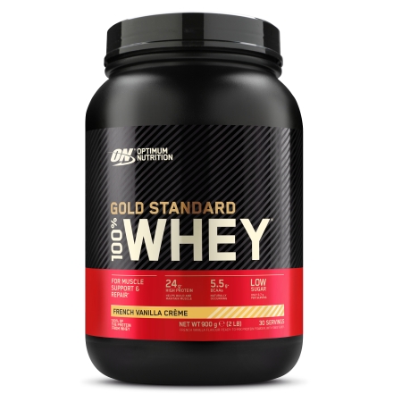 Optimum Nutrition 100% Gold Standard Whey 900 g. white chocolate raspberry skonis