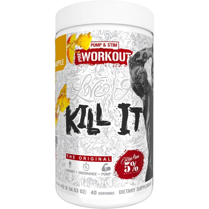 Rich Piana 5% KILL IT Pre-Workout 412 g. Rich Piana 5% KILL IT Pre-Workout 412 g.