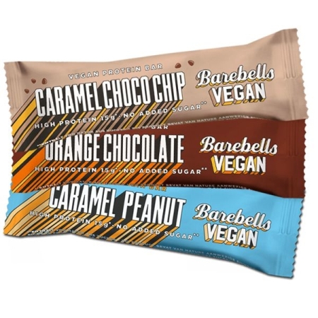 Barebells Vegan Protein Bar 55 g. caramel peanut skonis