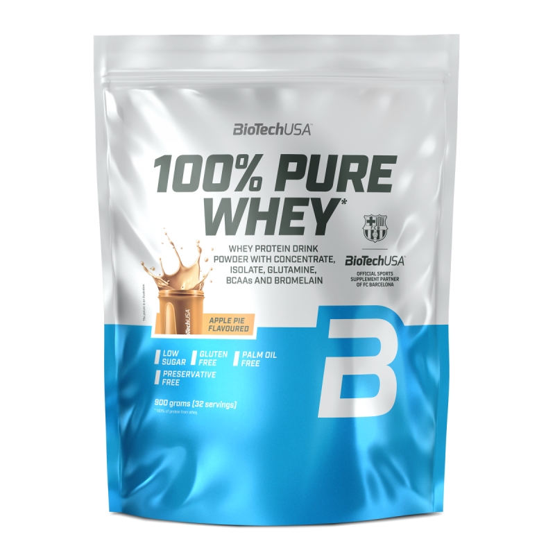 Biotech 100% Pure Whey 900 g. chocolate skonis Biotech 100% Pure Whey 900 g. chocolate skonis