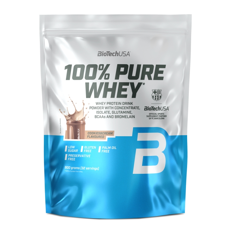Biotech 100% Pure Whey 900 g. chocolate skonis Biotech 100% Pure Whey 900 g. chocolate skonis