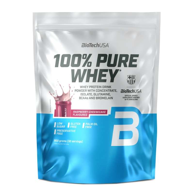 Biotech 100% Pure Whey 900 g. chocolate skonis Biotech 100% Pure Whey 900 g. chocolate skonis