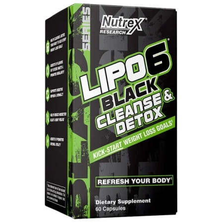 Nutrex Lipo 6 Black Cleanse & Detox 60 kaps. geriausias iki 2026-07-30