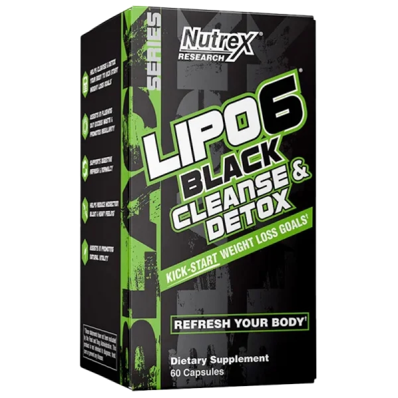 Nutrex Lipo 6 Black Cleanse & Detox 60 kaps. geriausias iki 2026-07-30 Nutrex Lipo 6 Black Cleanse & Detox 60 kaps. geriausias iki 2026-07-30