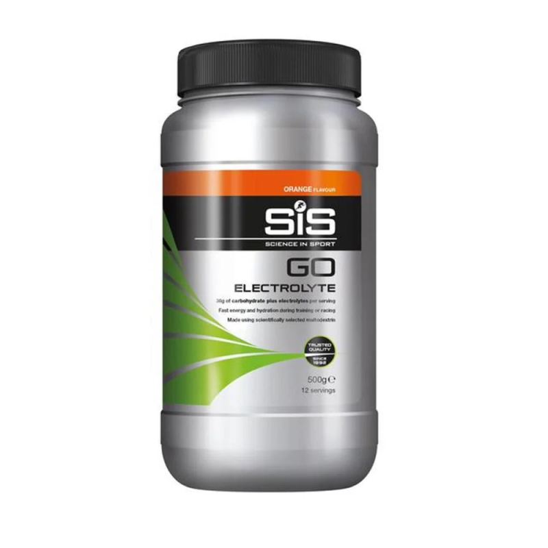 SIS GO Electrolyte Powder 500 g. orange skonis SIS GO Electrolyte Powder 500 g. orange skonis