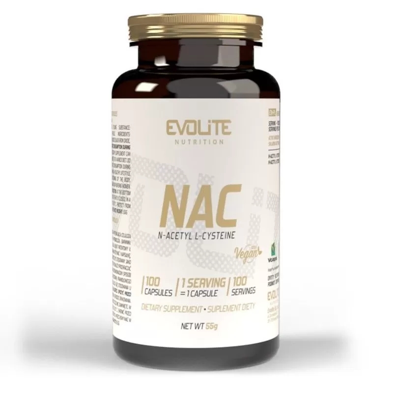 EvoLite NAC (N-acetil-L-cisteinas) 100 kaps. EvoLite NAC (N-acetil-L-cisteinas) 100 kaps.