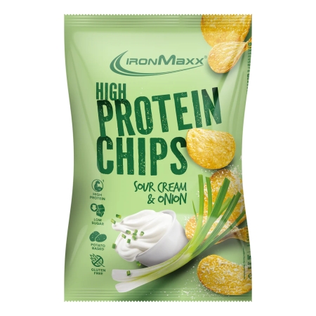 IronMaxx High Protein Chips 60 g.Geriausia iki 2026-06-30