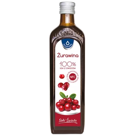 Oleofarm Cranberry Juice 100% 490 ml. (Spanguolių sultys 100 %)