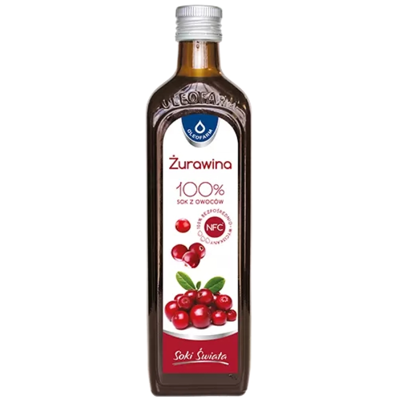 Oleofarm Cranberry Juice 100% 490 ml. (Spanguolių sultys 100 %) Oleofarm Cranberry Juice 100% 490 ml. (Spanguolių sultys 100 %)