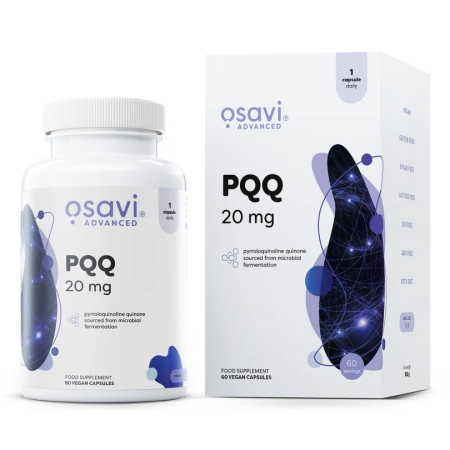Osavi PQQ 20mg 60 kaps. (pirolochinolino chinono dinatrio druska)