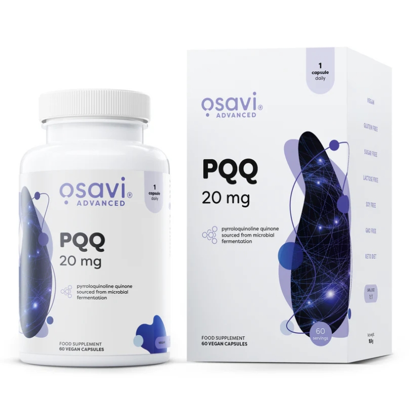 Osavi PQQ 20mg 60 kaps. (pirolochinolino chinono dinatrio druska) Osavi PQQ 20mg 60 kaps. (pirolochinolino chinono dinatrio druska)
