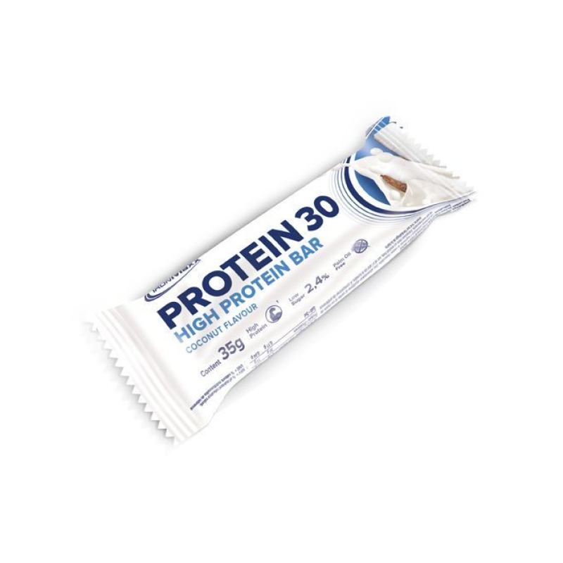 IronMaxx Protein 30 bar, 35 g. coconut skonis IronMaxx Protein 30 bar, 35 g. coconut skonis