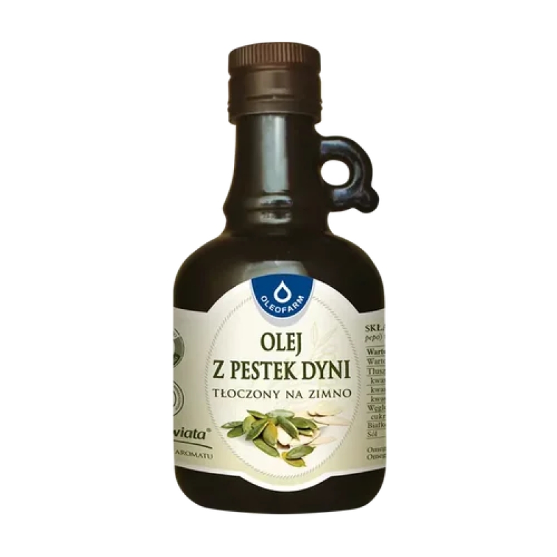 Oleofarm Pumpkin Seed Oil 250 ml. (Šalto spaudimo moliūgų sėklų aliejus) Oleofarm Pumpkin Seed Oil 250 ml. (Šalto spaudimo moliūgų sėklų aliejus)