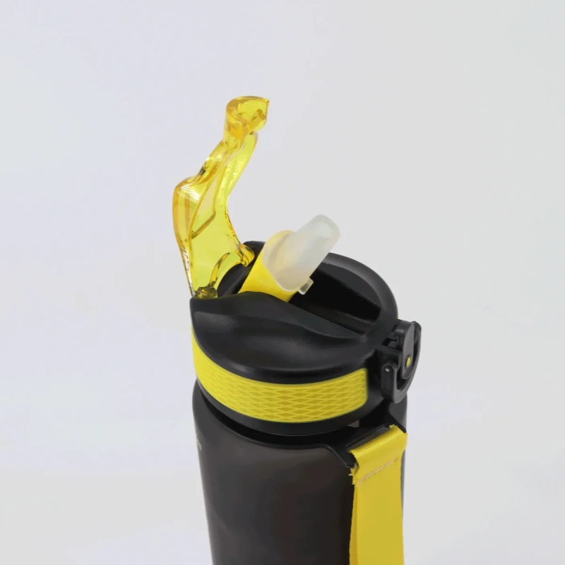 Universal Animal Sports Water Bottle 1000 ml. black with yellow spalva Universal Animal Sports Water Bottle 1000 ml. black with yellow spalva