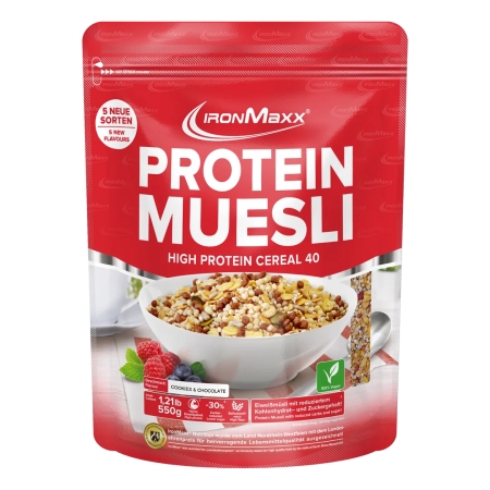 IronMaxx Protein Muesli 550 g. Geriausias iki 2026-08-31