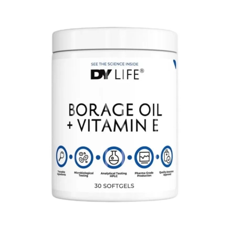 Dorian Yates Life Borage Oil + Vitamin E 30 kaps.
