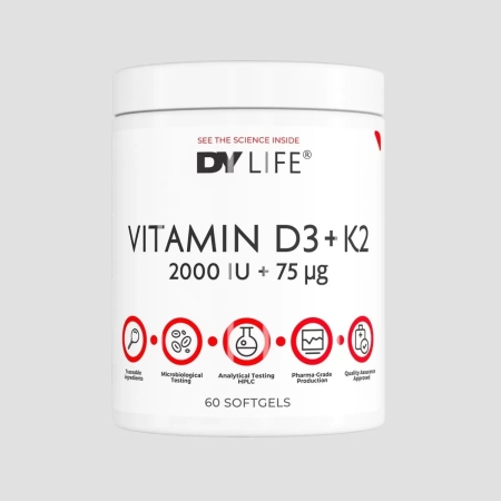 Dorian Yates Life Vitamin D3+K2 60 kaps.