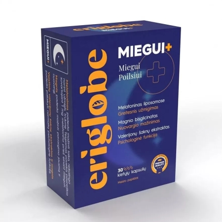 Eriglobe Miegui+ 23,19g. 30 kaps.