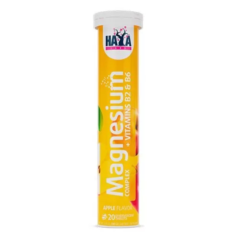 Haya Labs Magnesium Complex+vitamins B2&B6 Effervescent 20 tabl. (20x4g.) Haya Labs Magnesium Complex+vitamins B2&B6 Effervescent 20 tabl. (20x4g.)