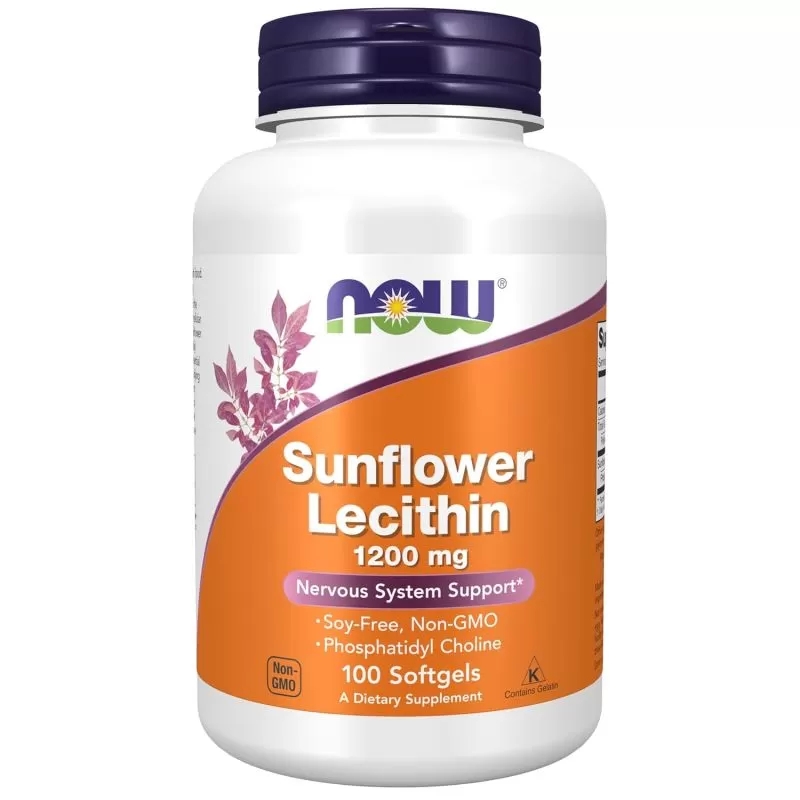 Now Sunflower Lecithin 100 kaps. Now Sunflower Lecithin 100 kaps.